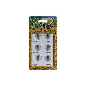 Mouches en plastique - blister de 6