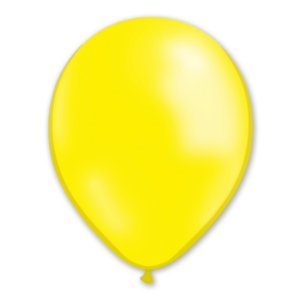 BALLONS JAUNE EN LATEX 25 CM - SACHET DE 20