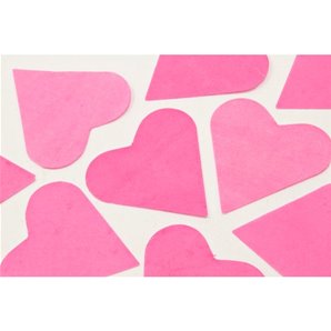 CONFETTI COEUR EN PAPIER FUCHSIA 75 GRAMMES