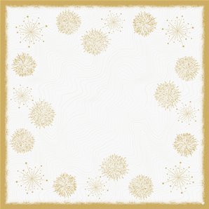NAPPE DUNICEL BIO SPARKLING BLANC 84 X 84 CM