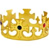 COURONNE DE ROI EN TISSU OR