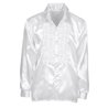CHEMISE DISCO BLANCHE A JABOT TAILLE XL