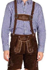 Salopette Bavaroise Seppl Cuir Marron Taille XXL