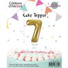CAKE TOPPER CHIFFRE 7 OR