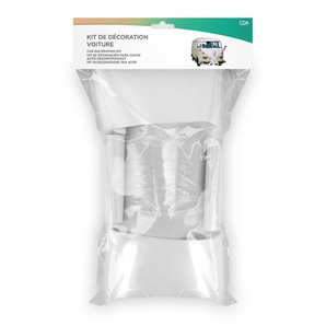 KIT DECORATION MARIAGE POUR VOITURE BLANC