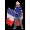 DRAPEAU FRANCE 60 X 90 CM AVEC HAMPE PLASTIQUE