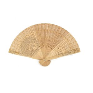 EVENTAIL BOIS BRUN CLAIR 20 CM