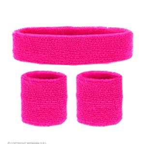 SET ANNEES 80 FLUO ROSE 3 PIECES