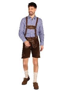 Salopette Bavaroise Seppl Cuir Marron Taille XL