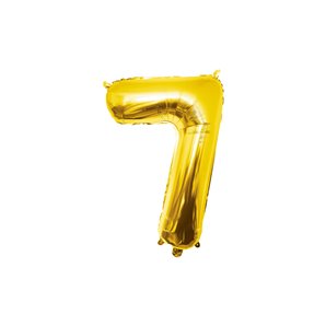 BALLON ALU OR 86 CM - CHIFFRE 7