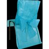 HOUSSES DE CHAISE AVEC NOEUD TURQUOISE X10