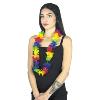 Collier hawaïen multicolore en polyester