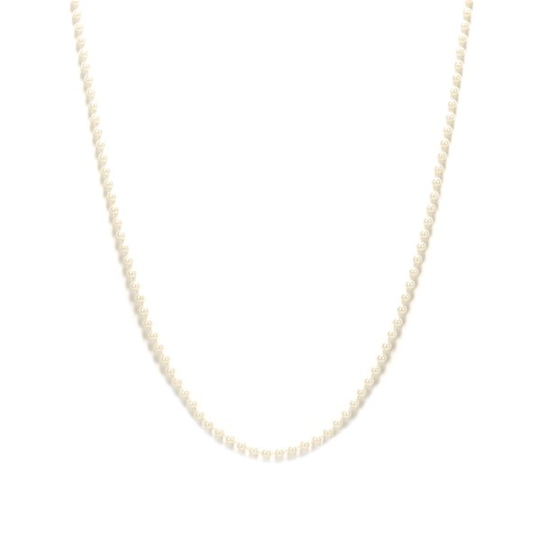 Collier Vintage En Fausses Perles Plastique Et Forme De Cravate - Bijou Rétro Années 70/80