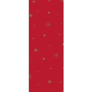 CHEMIN DE TABLE NOEL GLITTERING ROUGE 15 CM X 20 METRES