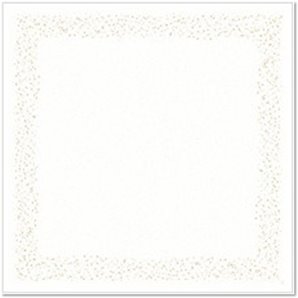 SUR-NAPPE EFFET TISSU STARDUST BLANC 84 X 84 CM