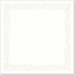 SUR-NAPPE EFFET TISSU STARDUST BLANC 84 X 84 CM