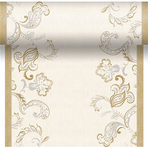 CHEMIN DE TABLE 3 EN 1 GOLDEN GRACE CREME 4,80 METRES