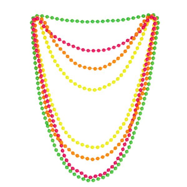 collier perle fluo