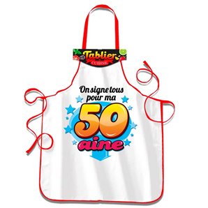 TABLIER 50 AINE AVEC STYLO