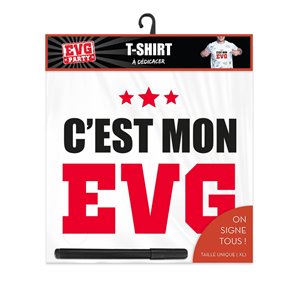 TEE-SHIRT C'EST MON EVG AVEC STYLO