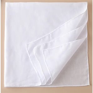 FOULARD BLANC 100% COTON