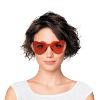 Lunettes Coeur Rouge