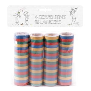 Serpentins Multicolores En Lot De 4