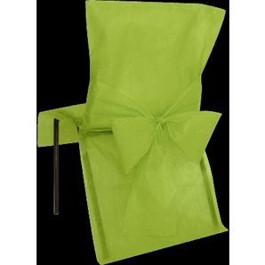 HOUSSES DE CHAISE AVEC NOEUD VERT X10