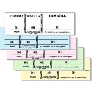 Bloc Tombola 3 Volets 100 Numéros