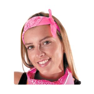 BANDANA ROSE 100% COTON