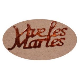 DECOUPES VIVE LES MARIES MARRON