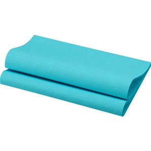 SERVIETTES EFFET TISSU MENTHE BLEUE 40X40CM - PAQUET DE 20
