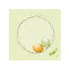SERVIETTES EFFET TISSU EASTER PASTURE - PAQUET DE 12