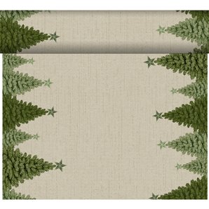 CHEMIN DE TABLE EFFET TISSU FIR FOREST 24 METRES