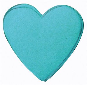 CONFETTI COEUR EN PAPIER TURQUOISE 75 GRAMMES