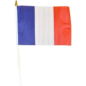 DRAPEAU FRANCE 14X21CM POLYESTER