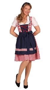 Robe Bavaroise Edelweiss Rouge Taille M