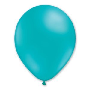 BALLONS TURQUOISE EN LATEX 25CM - SACHET DE 20