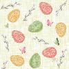 Serviette Ouate Joyful Spring 24 x 24 Cm - Paquet de 20