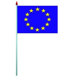 DRAPEAU EUROPE 10X15CM EN PAPIER GLACE