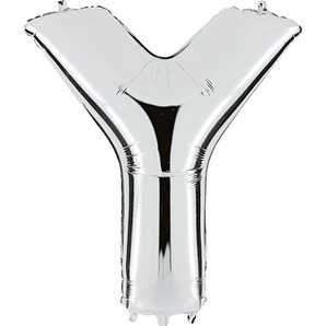 BALLON LETTRE Y ALU METAL 36 CM