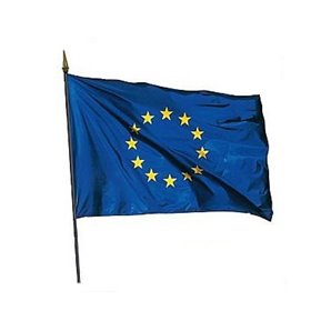 DRAPEAU EUROPE 50X75CM AVEC HAMPE