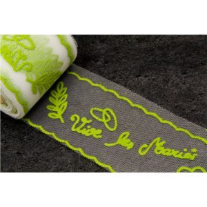 TULLE VIVE MARIES VERT ANIS - 10M