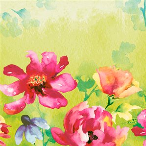 SERVIETTES PAPIER GARDEN JOY 33X33CM - PAQUET DE 50
