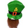 CHAPEAU HAUT DE FORME ST PATRICK AVEC BARBE EN MOUSSE