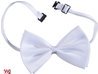 NOEUD PAPILLON BLANC EN POLYESTER 10 X 6 CM