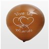 BALLONS VIVE LES MARIES CHOCOLAT X8