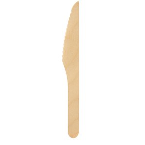 COUTEAUX EN BOIS 165 MM - PAQUET DE 10