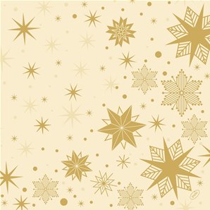 SERVIETTES DUNISOFT STARGAZING CREME - PAQUET DE 60
