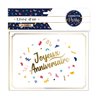 LIVRE D'OR ANNIVERSAIRE 20 PAGES CONFETTI PARTY